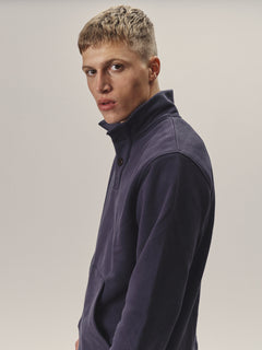 Organic Cotton Stand-Up Collar Sweatshirt