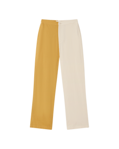 Mariam Patched Pants Yellow