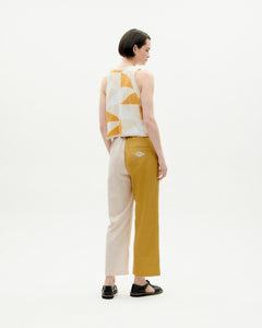 Mariam Patched Pants Yellow