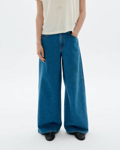 Classic Hedda Jeans wide Leg Blue