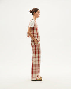 Hermione Pants Red Picnic Checks