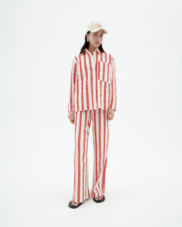 Manolita Pants Red Stripes