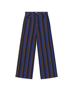 Totenham Hedda Pants wide Leg Blue Striped