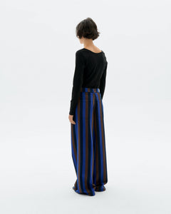 Totenham Hedda Pants wide Leg Blue Striped