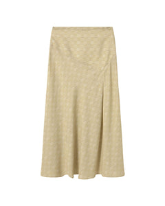 Esqué Tori Long Skirt Yellow Checkered