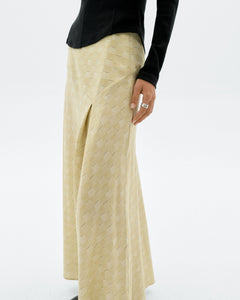 Esqué Tori Long Skirt Yellow Checkered