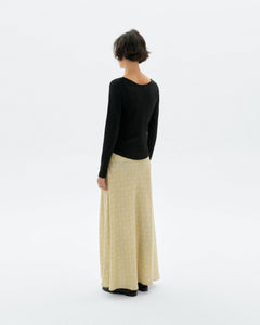 Esqué Tori Long Skirt Yellow Checkered