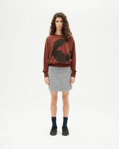 Bonnie Flower Sweatshirt Brown