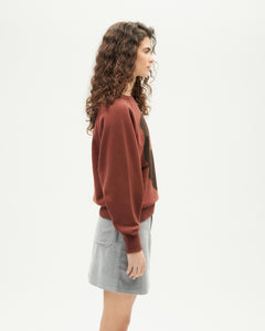 Bonnie Flower Sweatshirt Brown