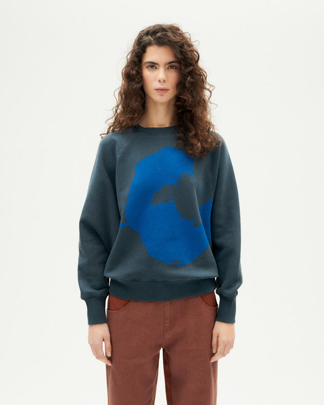 Bonnie Sweatshirt Graphite Flower