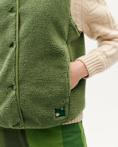 Jay Fleece Vest Green