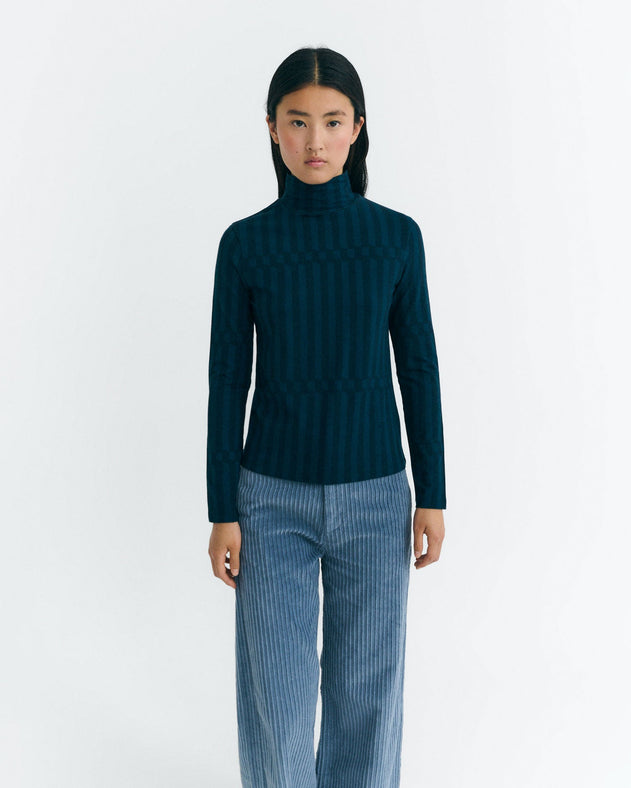 Esqué Ellen Top Blue Striped
