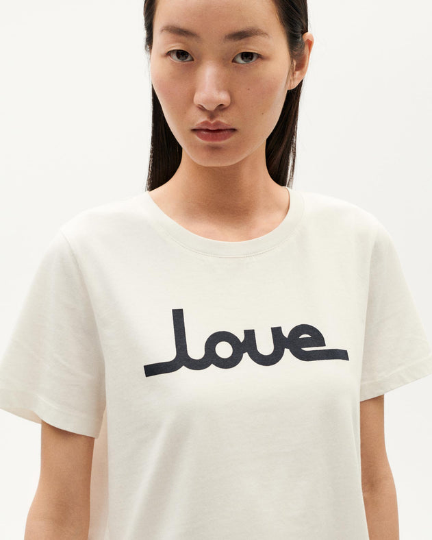 Love Ida T-Shirt White / Black