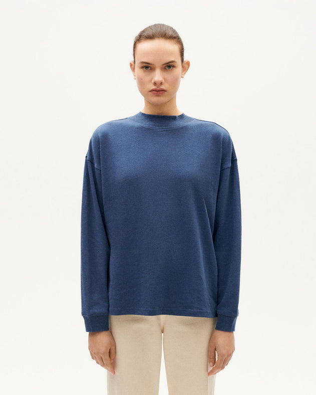 Freire Thick Hemp T-Shirt Blue