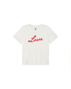 Love Ida T-Shirt White / Red