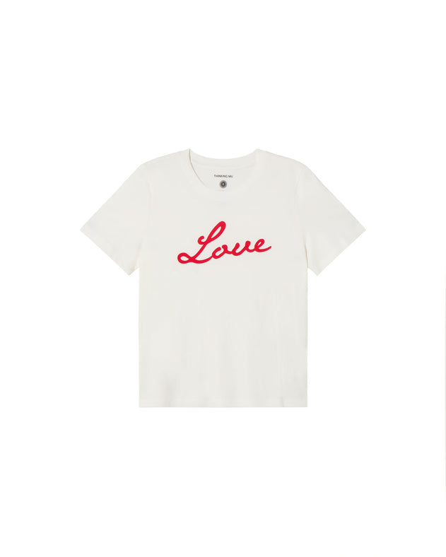 Love Ida T-Shirt White / Red