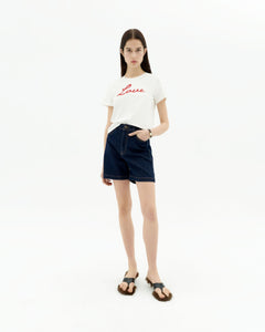 Love Ida T-Shirt White / Red