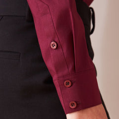 Poplin Shirt Wine Red