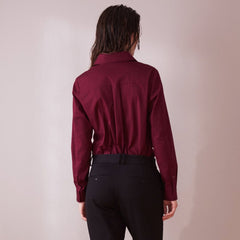 Poplin Shirt Wine Red