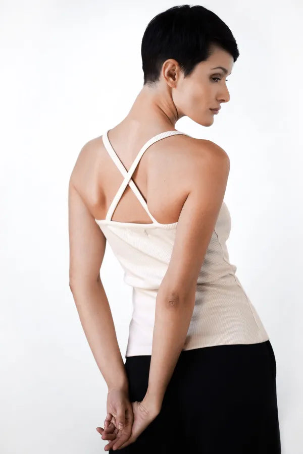 Winnie Rib Singlet Berken