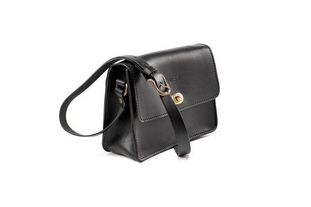 Santa Fe Leren Crossbodytas Zwart