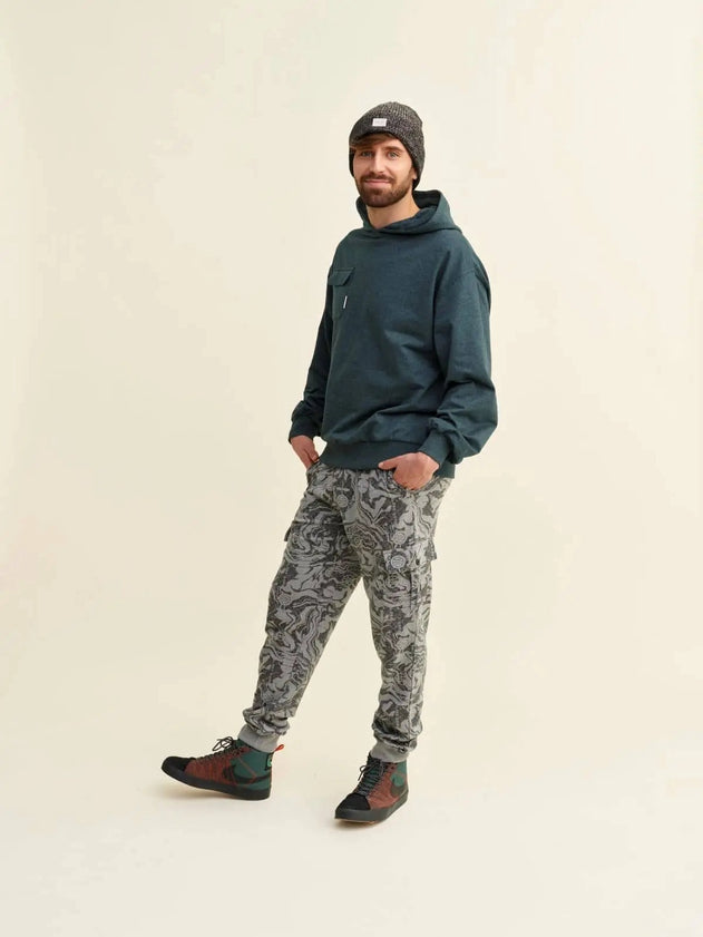 Morganiitti Collegiate Trousers Grey Print