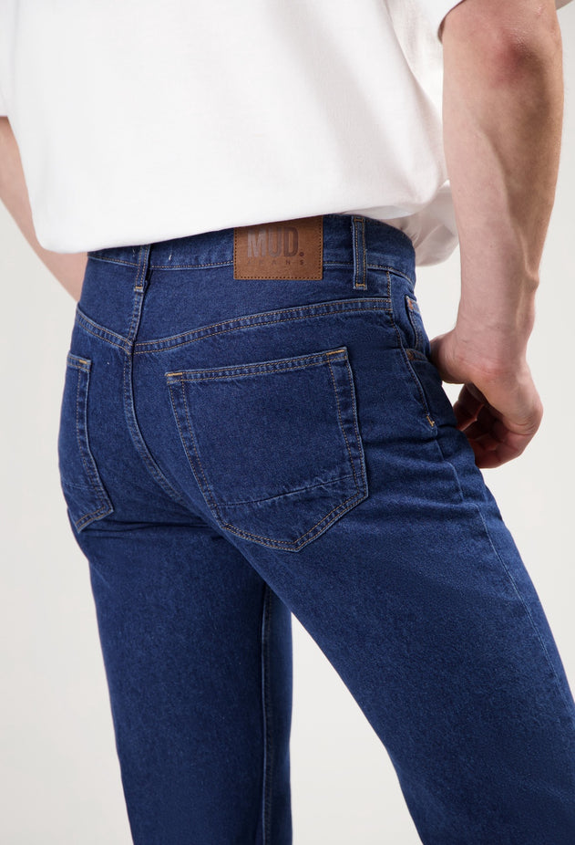 John Mid Straight Jeans Stone Indigo