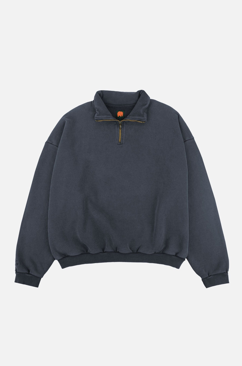 The Super Heavy Oversized Quarter Zip Sweater Total Eclipse