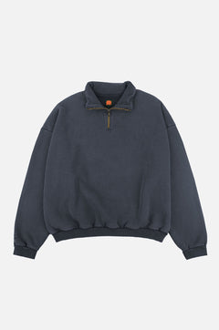 The Super Heavy Oversized Quarter Zip Sweater Total Eclipse