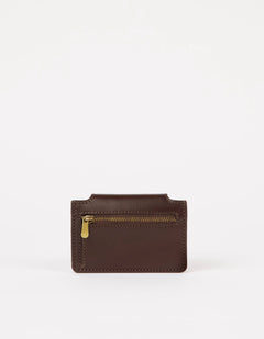 Harmonica Wallet Classic Leather Chocolate Brown
