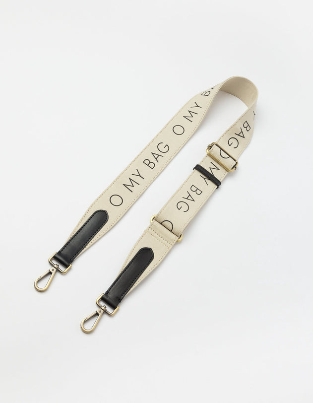 Canvas Logo Tasriem Wit & Zwart