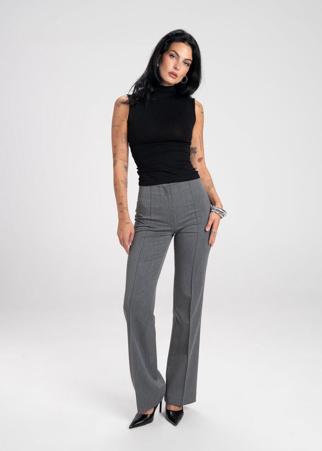 Keanu Flare Trousers Grey