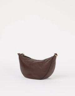 Leo Twisted Handle Tas Chocoladebruin