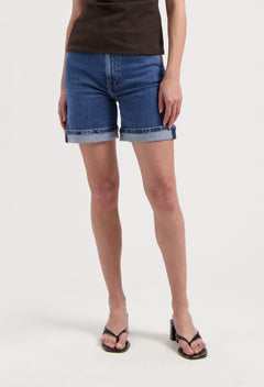 Luna Mid Denim Shorts Stone Vintage
