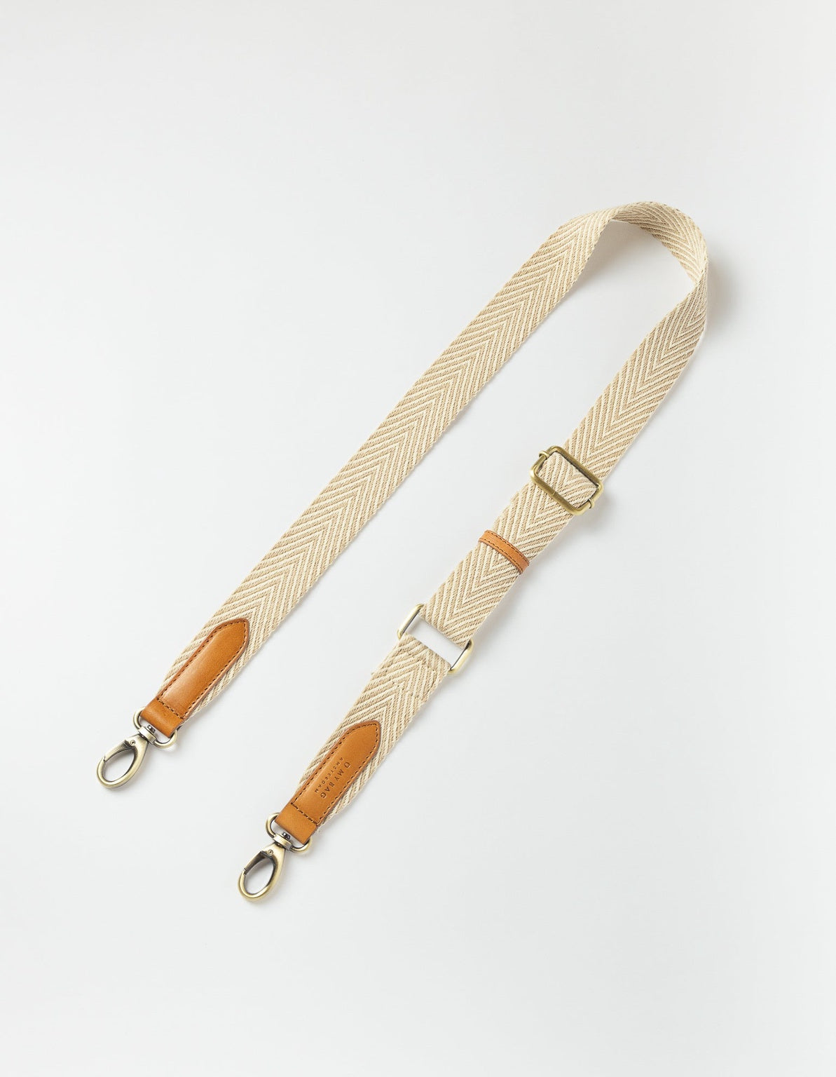 Herringbone Tasriem Zand & Cognac