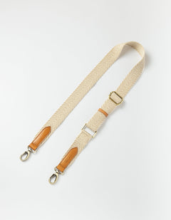 Herringbone Tasriem Zand & Cognac