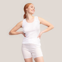 Tam Silk Women's Sleeveless Top White