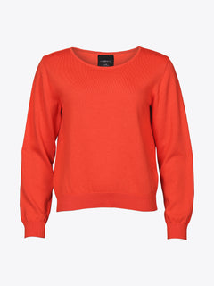 Milo Knitted Sweater Bright Orange
