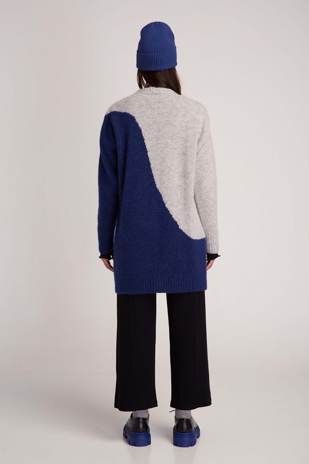 Abi Cardigan Bicolor