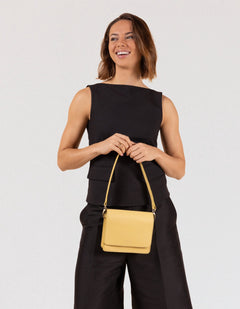 Audrey Mini Bag Classic Leather Butter Yellow