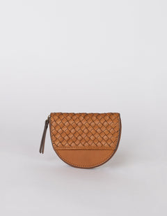 Laura Muntportemonnee Cognac Woven