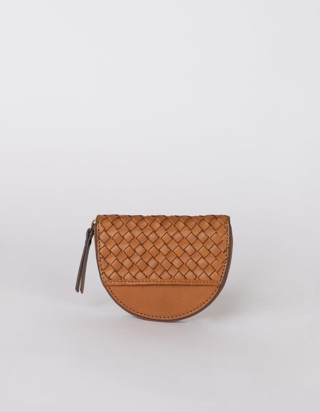 Laura Muntportemonnee Cognac Woven