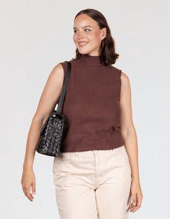 Kenzie Woven Bag Classic Leather Black