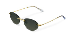 Amina Sunglasses Gold Olive