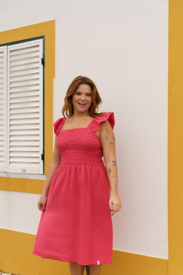 Ariela Dress Sunset Coral - IVALO.COM