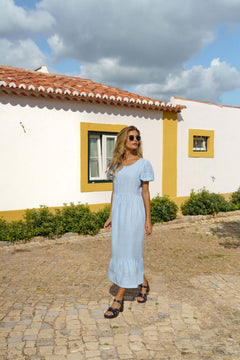 Astrid Dress Sky Blue - IVALO.COM
