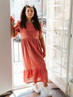 Astrid Dress Coral - IVALO.COM