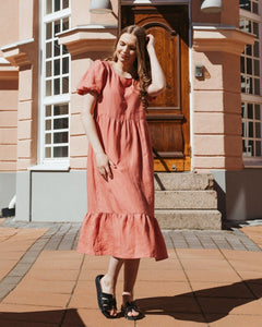 Astrid Dress Coral - IVALO.COM