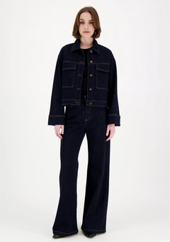 Elsie Denim Jacket Dark Blue