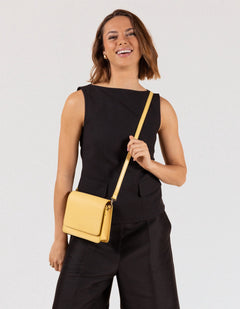 Audrey Mini Bag Classic Leather Butter Yellow